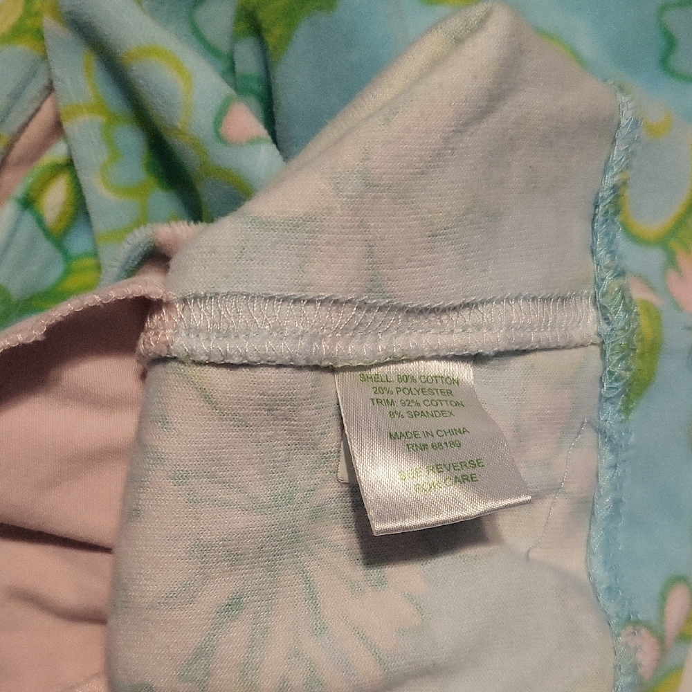 Lilly Pulitzer Kids Floral  Cover Up Dress in Blue and Green - Picture 2 of 3